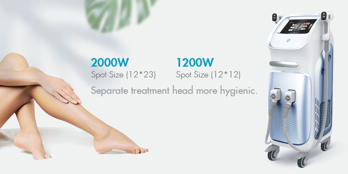 Double Handle 808nm Diode Laser Hair Removal Machine 2 Double Handle 808nm Diode Laser Hair Removal Machine 2